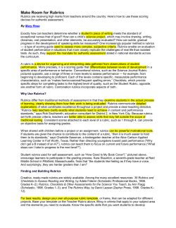 Make Room for Rubrics