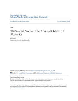 The Swedish Studies of the Adopted Children of