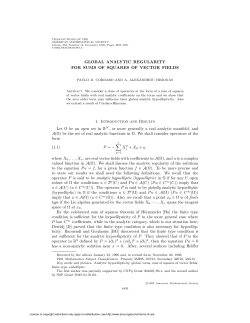 GLOBAL ANALYTIC REGULARITY FOR SUMS OF SQUARES OF