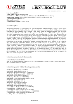 protocol implementation conformance statement