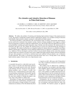 Pre-Attentive and Attentive Detection of Humans in Wide