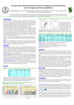 Estrogen-like activities in blood cleared for endogenous steroid