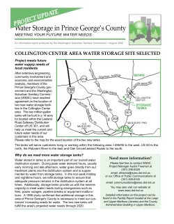 Intermediate Zone Water Storage Facility (Collington Center