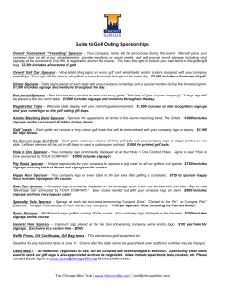 Guide to Golf Outing Sponsorships