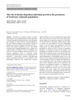 The role of density-dependent individual growth in the persistence of