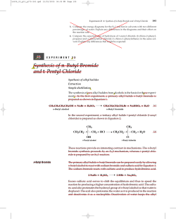 Synthesis of n-Butyl Bromide and t