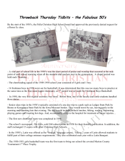 1950`s Decade Throwback - Pella Christian High School