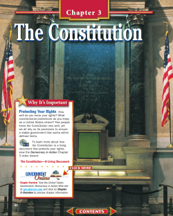 Chapter 3: The Constitution
