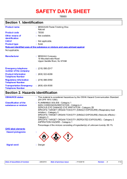 safety data sheet