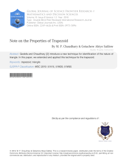 Note on the Properties of Trapezoid