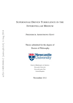Supernovae Driven Turbulence In The Interstellar Medium