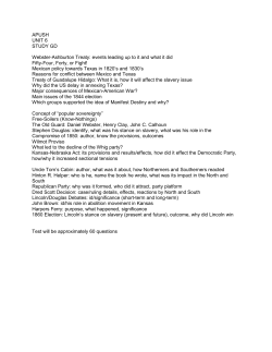 APUSH UNIT 6 STUDY GD Webster-Ashburton Treaty: events
