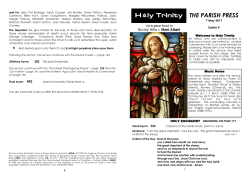 The Parish Press - Holy Trinity Surrey Hills