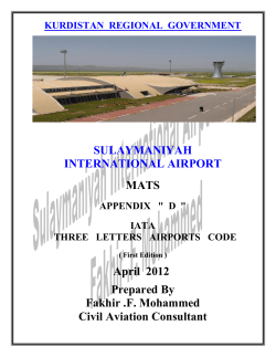 MATS Appendix D IATA 3 letters code