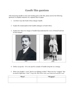 Gandhi film questions - Mr. Divis` Classroom
