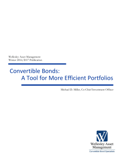 Convertible Bonds: A Tool for More Efficient Portfolios