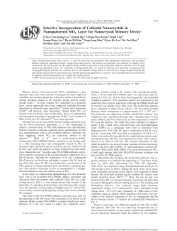 Selective Incorporation of Colloidal Nanocrystals in Nanopatterned