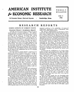 Research Reports - 07/03/1944 - American Institute for Economic