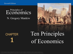Ten Principles of Economics