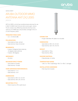 Aruba Outdoor Antenna Kit ANT-2X2-2005