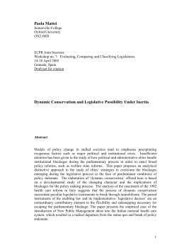 Dynamic Conservatism: A Model of Legislative Change under Inertia