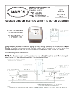Meter Monitor - Gammon Technical Products