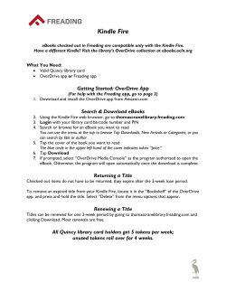 Kindle Fire - Thomas Crane Public Library