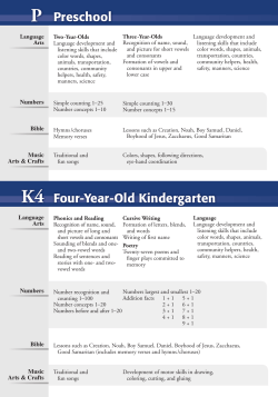 Curriculum - Word of Faith Christian Academy