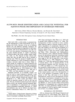 note alum mud - The Clay Minerals Society