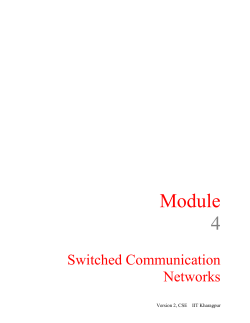 Switching Techniques: Circuit Switching