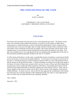 the consciousness of the atom