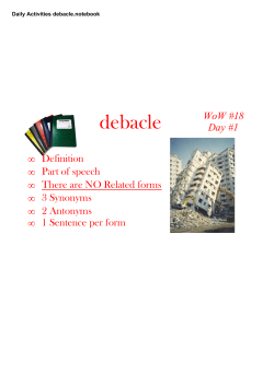 Daily Activities debacle.notebook