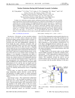 Nuclear Emissions During Self-Nucleated Acoustic Cavitation