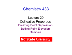 Chemistry 433 - NC State University