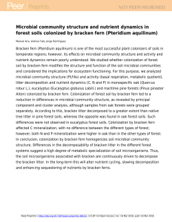 Microbial community structure and nutrient dynamics in