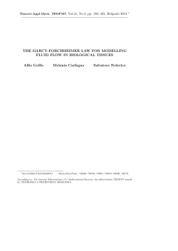 The Darcy-Forchheimer law for modelling fluid flow in biological