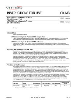 INSTRUCTIONS FOR USE CK-MB