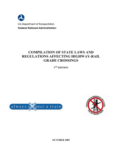Compilation of State Laws and Regulations Affecting Highway-Rail