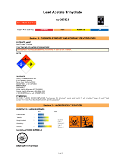 Lead Acetate Trihydrate - Santa Cruz Biotechnology