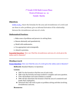 7​th​ Grade CCSS Math Lesson Plans Week of February 15 19