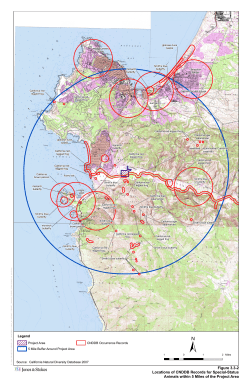 Figure 3.3-2 Locations of CNDDB Records for Special