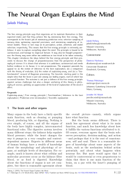 Hohwy, J. (2015). The Neural Organ Explains the Mind.