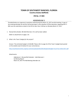 IFB-17-004-Addendum 1 - Town of Southwest Ranches