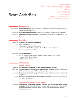 Scott AnderBois - CLPS Sites