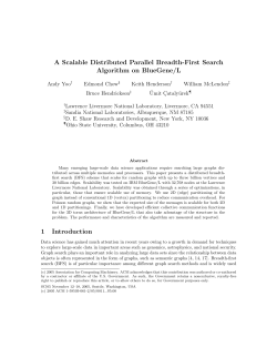 A Scalable Distributed Parallel Breadth-First Search