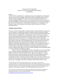 Cr&oacute;nica de Flores y Blancaflor: Romance