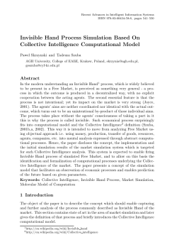 Invisible Hand Process Simulation Based On Collective Intelligence