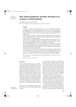 Root and leaf production, mortality and longevity in response to soil