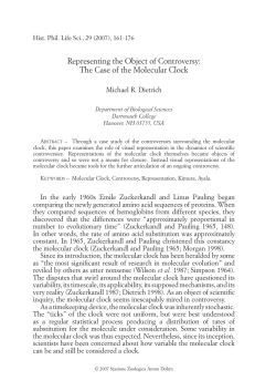 The Case of the Molecular Clock