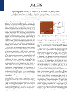 Crystallographic Tailoring of Graphene by Nonmetal SiO x